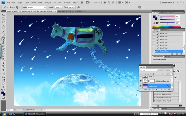 Creation of ...And the Cow Jumped Over The: Step 18